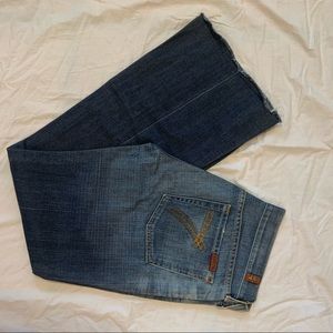 7 for All Mankind Dojo style wide leg jeans